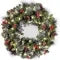 Christmas Wreath with Integrated LED Lights Pine Cones and Red Berries - Image 8