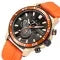 Chronograph Watch with Silicone Strap 53mm Sporty Design Three Subdials and Date Display - Image 4