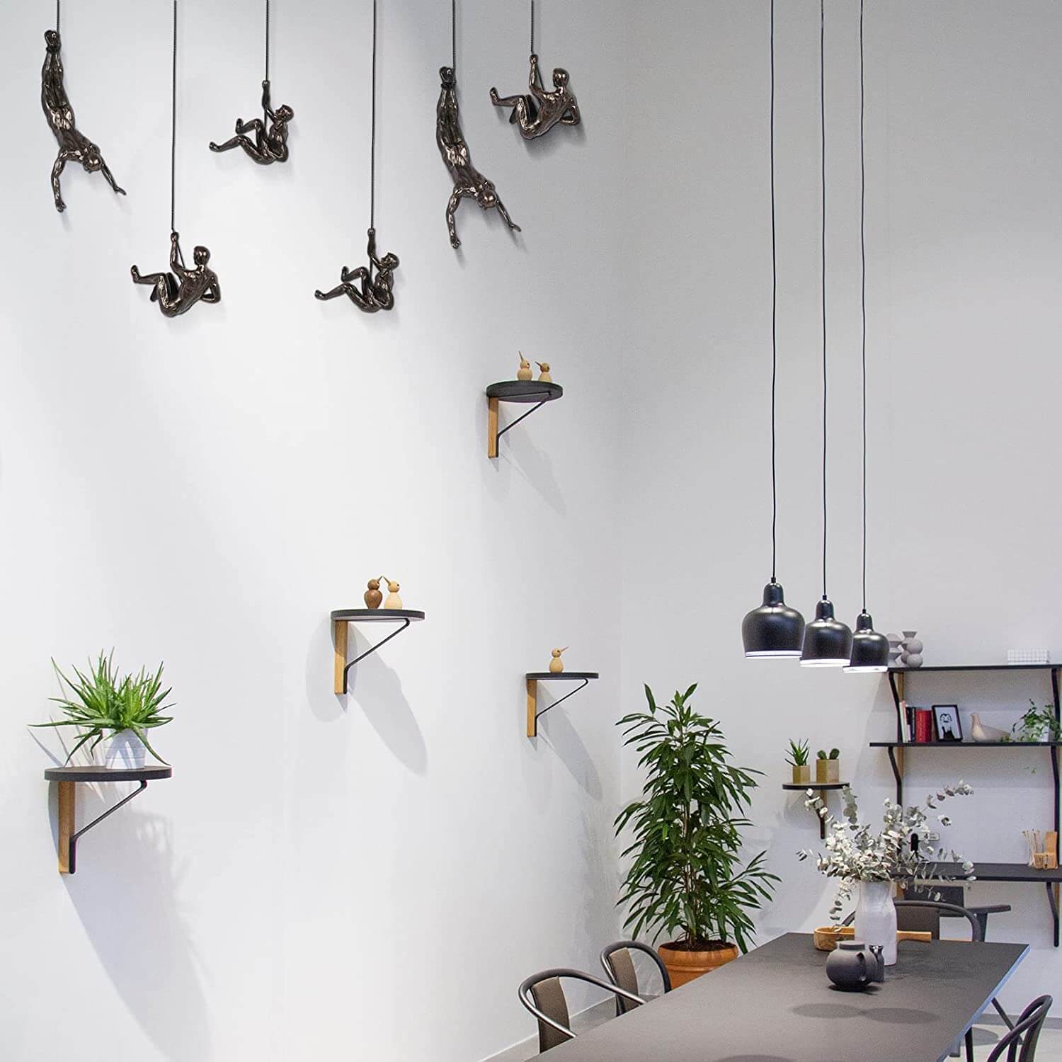 Climber Wall Art Sculpture for Modern Home Decor – Artistic Wall Decoration for Living Room, Office and Creative Interiors