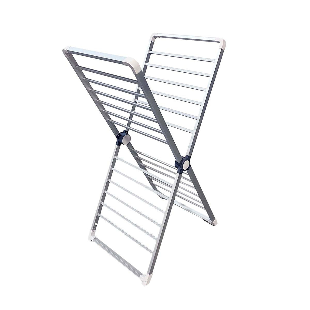 Clothes Drying Rack Folding Laundry Freestanding with Aluminum Frame and Flat Storage - Image 2