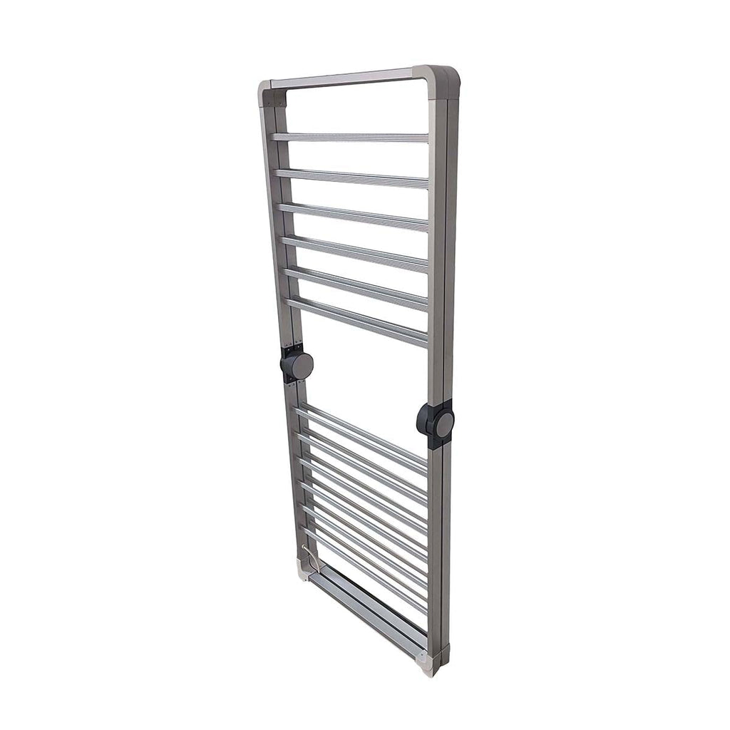 Clothes Drying Rack Folding Laundry Freestanding with Aluminum Frame and Flat Storage - Image 5
