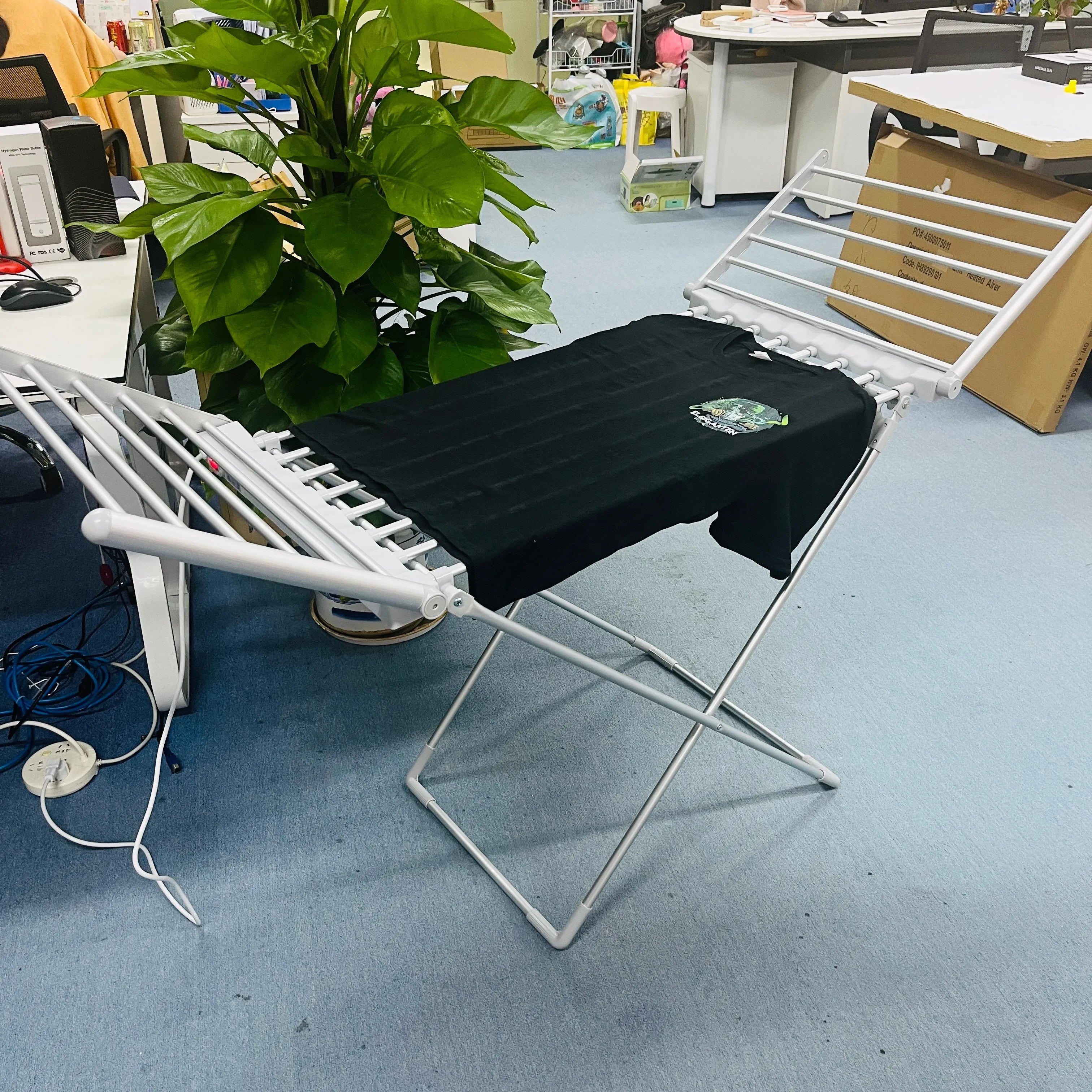 Clothes Drying Rack with Heated Electric Airer Foldable Energy Efficient Dryer Indoor - Image 3