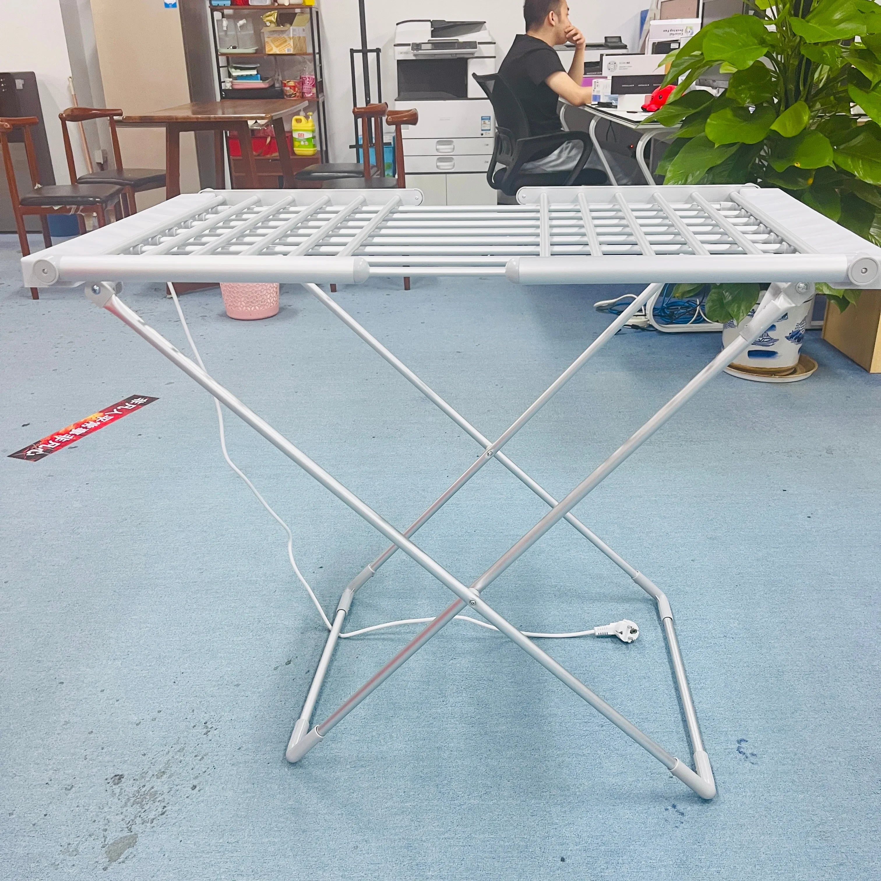 Clothes Drying Rack with Heated Electric Airer Foldable Energy Efficient Dryer Indoor - Image 4