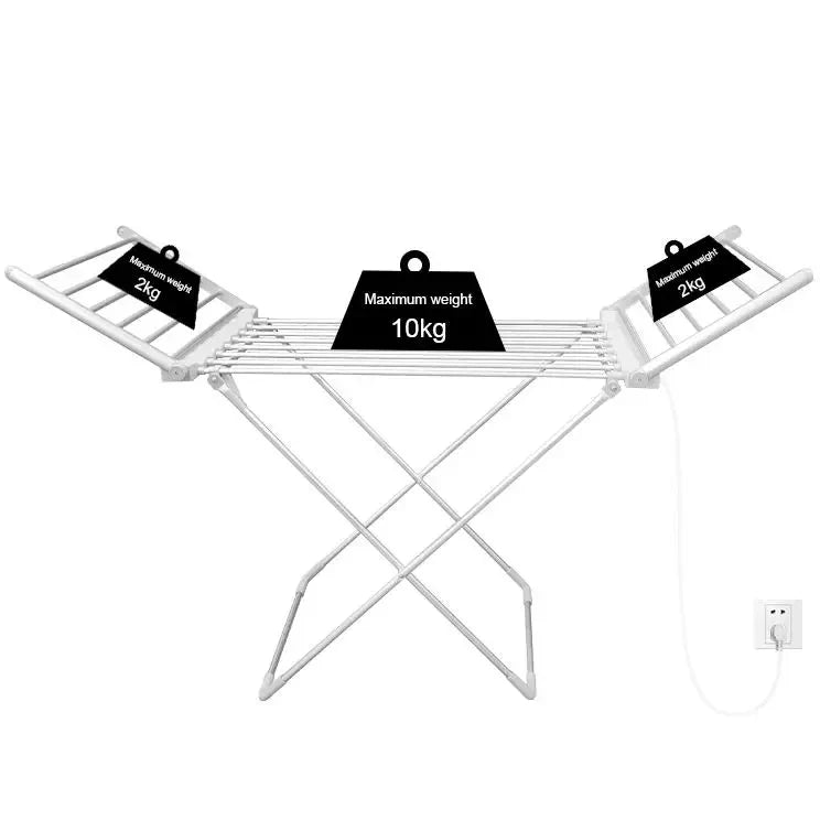 Clothes Drying Rack with Heated Electric Airer Foldable Energy Efficient Dryer Indoor - Image 6