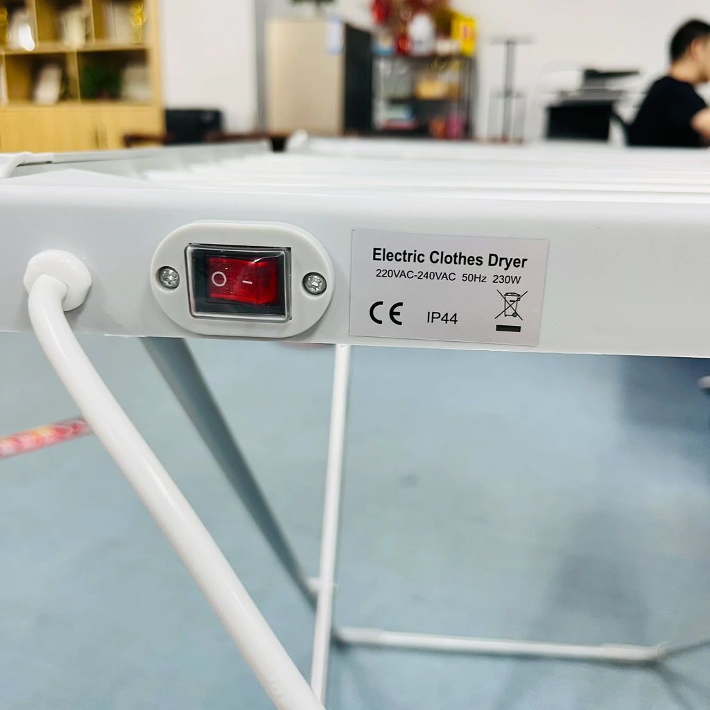 Clothes Drying Rack with Heated Electric Airer Foldable Energy Efficient Dryer Indoor - Image 8