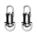 Compact Edc Flashlight with Carabiner Clip Rechargeable Mini Keychain LED - Image 3