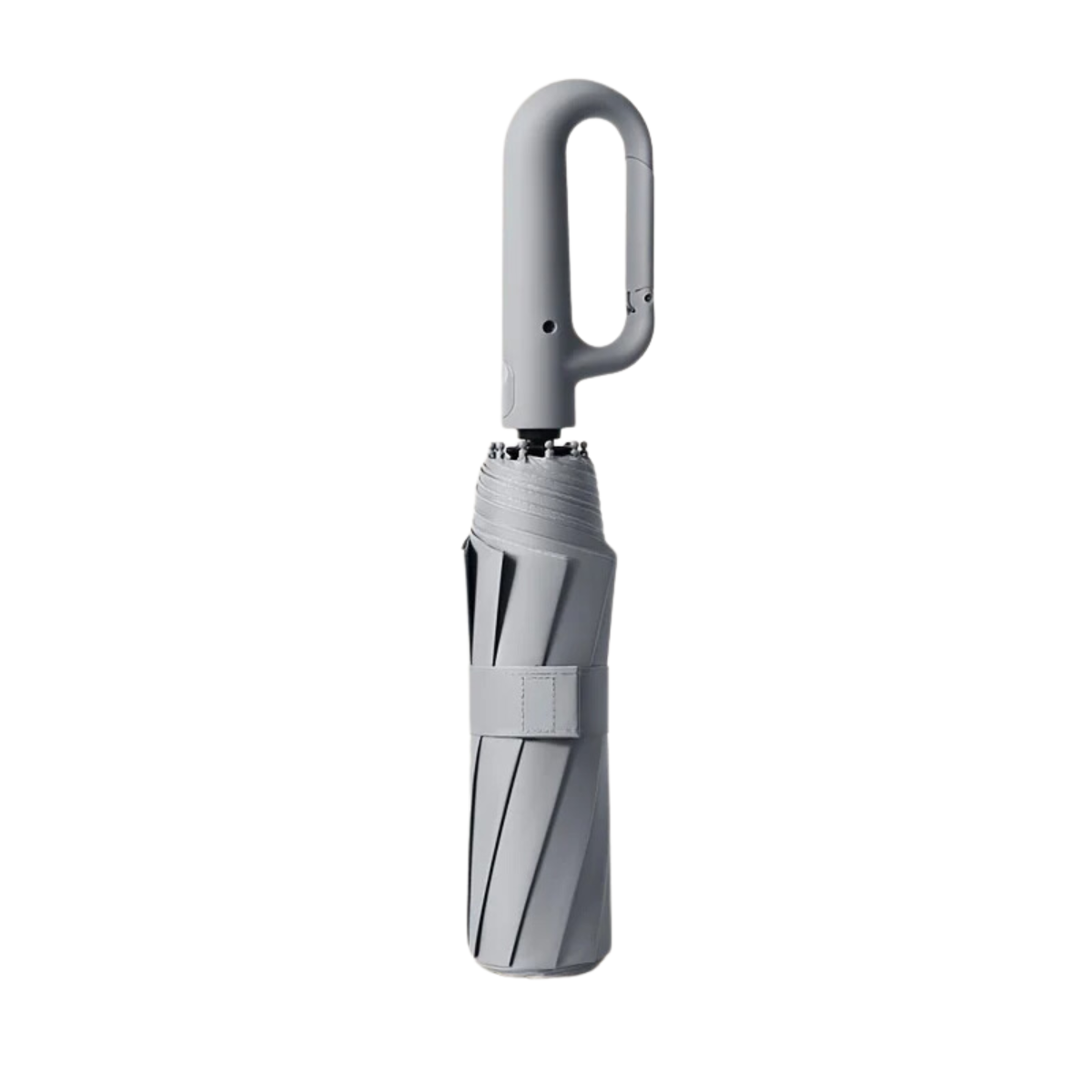 Compact Travel Umbrella Windproof Automatic Folding Portable Carabiner Clip Metal - Image 3