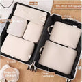 Compression Packing Cubes for Travel Luggage Organizers with Zippered Storage Bags - Image 6