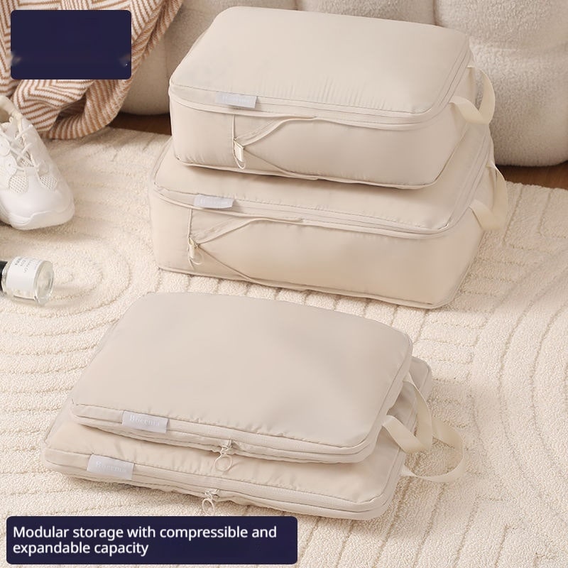 Compression Packing Cubes for Travel Luggage Organizers with Zippered Storage Bags - Image 8