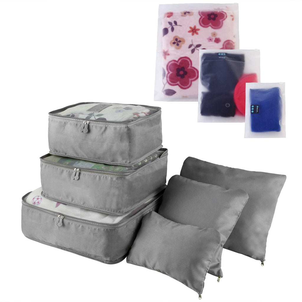 Compression Packing Cubes for Travel Luggage with 9-Piece Organizer Set For Suitcase - Image 12