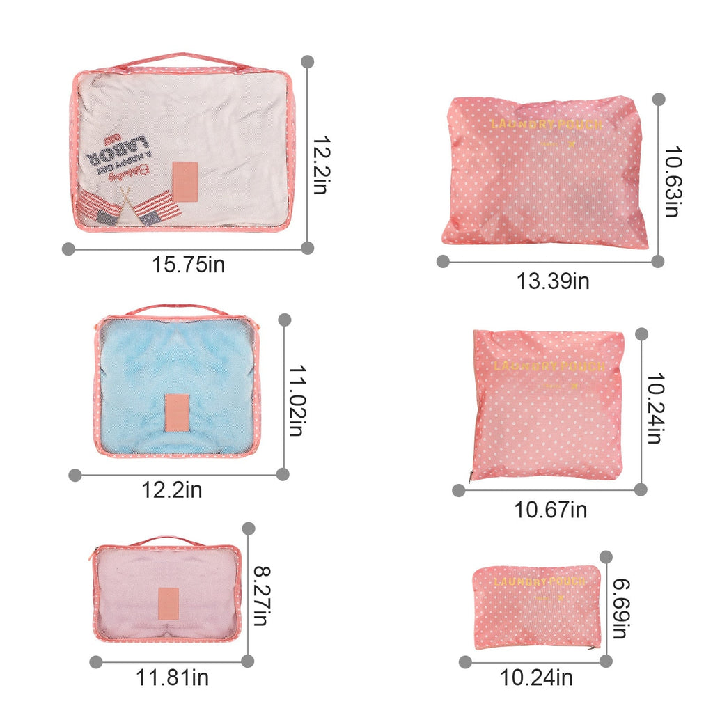 Compression Packing Cubes for Travel Luggage with 9-Piece Organizer Set For Suitcase - Image 16