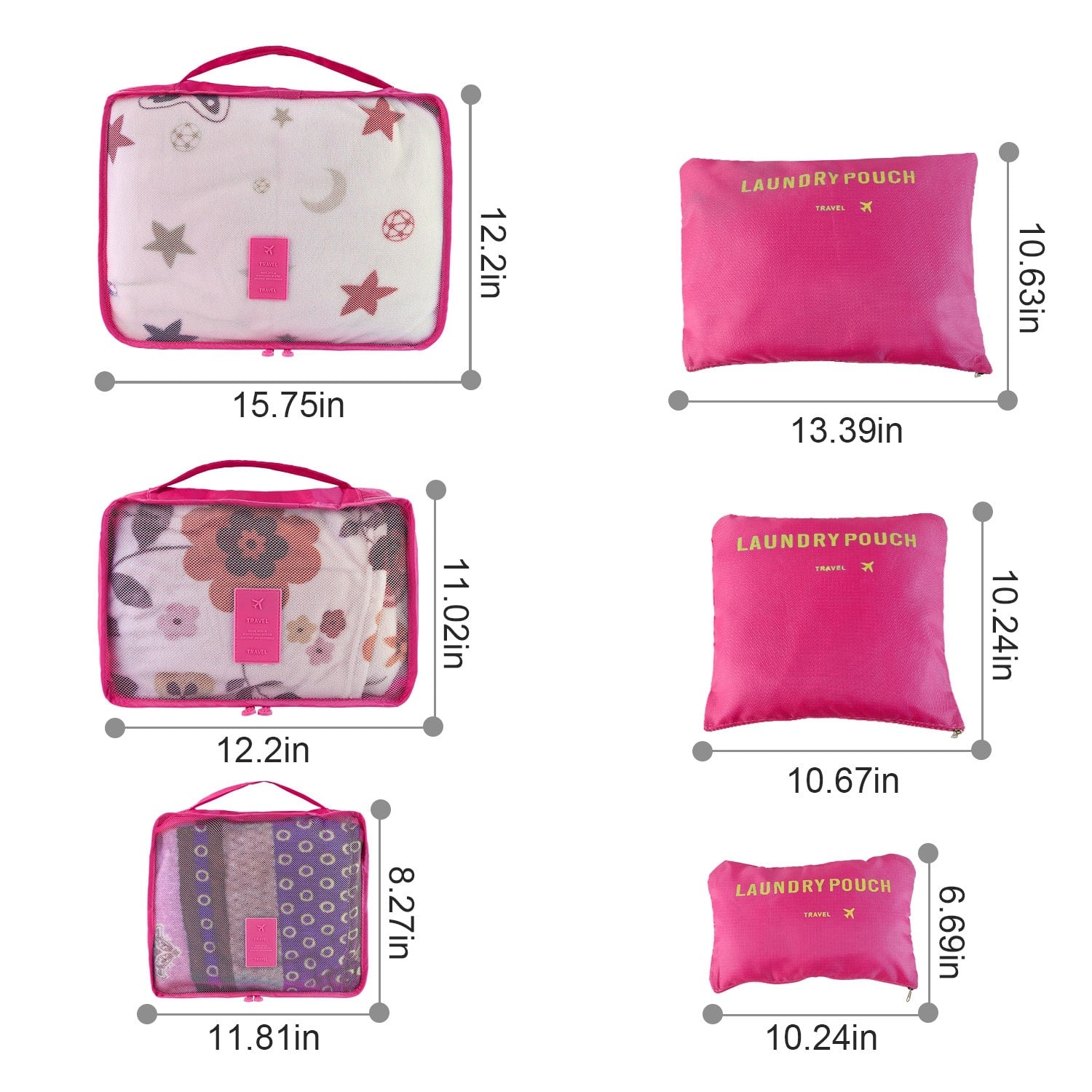 Compression Packing Cubes for Travel Luggage with 9-Piece Organizer Set For Suitcase - Image 18