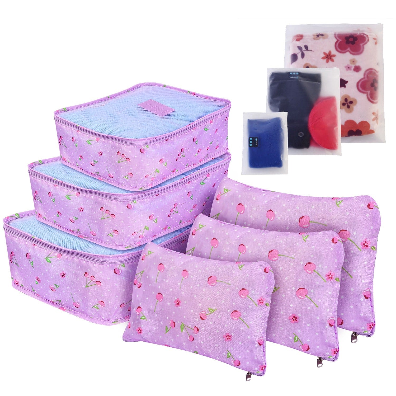Compression Packing Cubes for Travel Luggage with 9-Piece Organizer Set For Suitcase - Image 2
