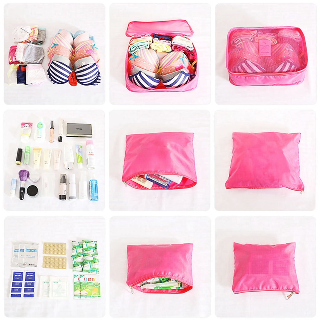 Compression Packing Cubes for Travel Luggage with 9-Piece Organizer Set For Suitcase - Image 4