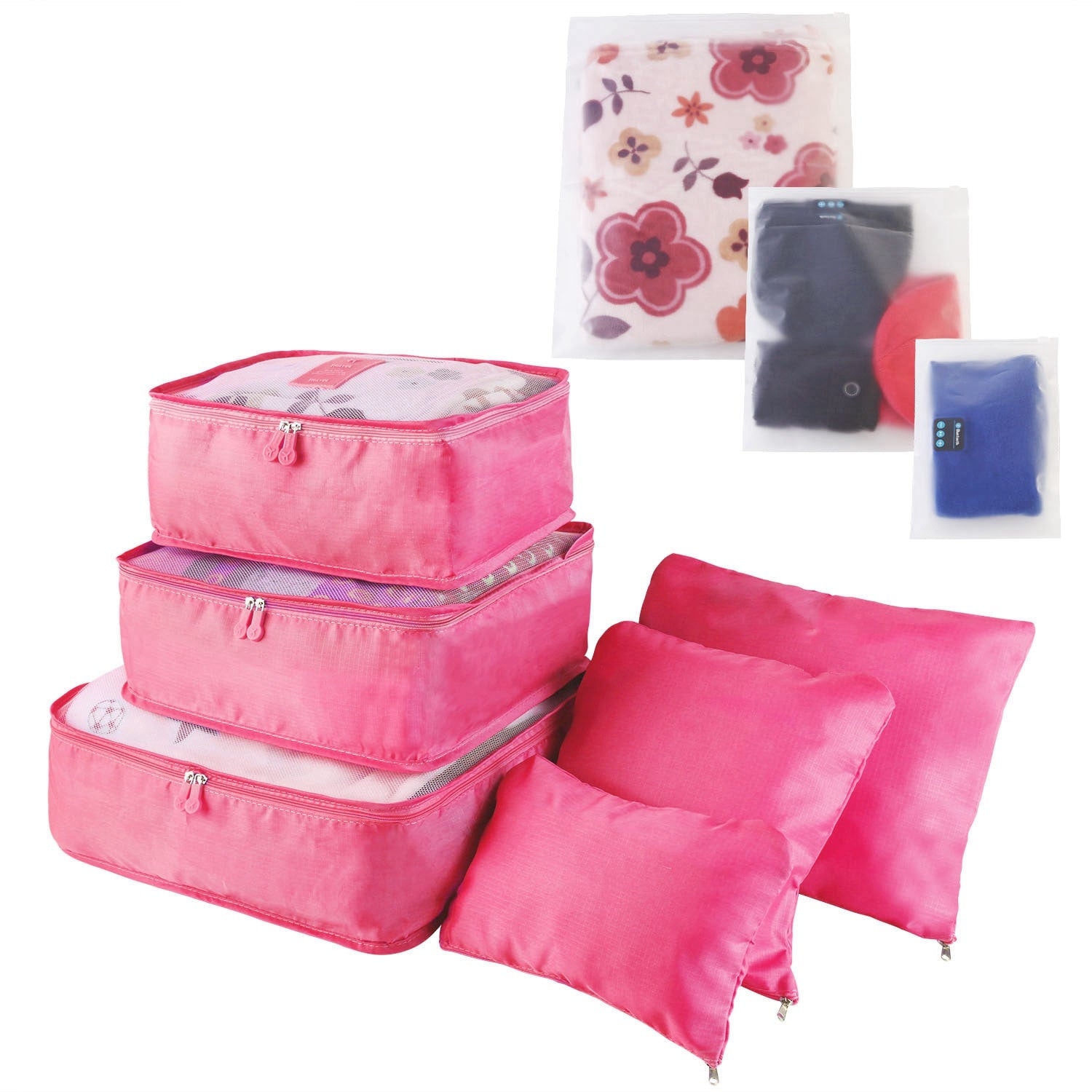 Compression Packing Cubes for Travel Luggage with 9-Piece Organizer Set For Suitcase - Image 8