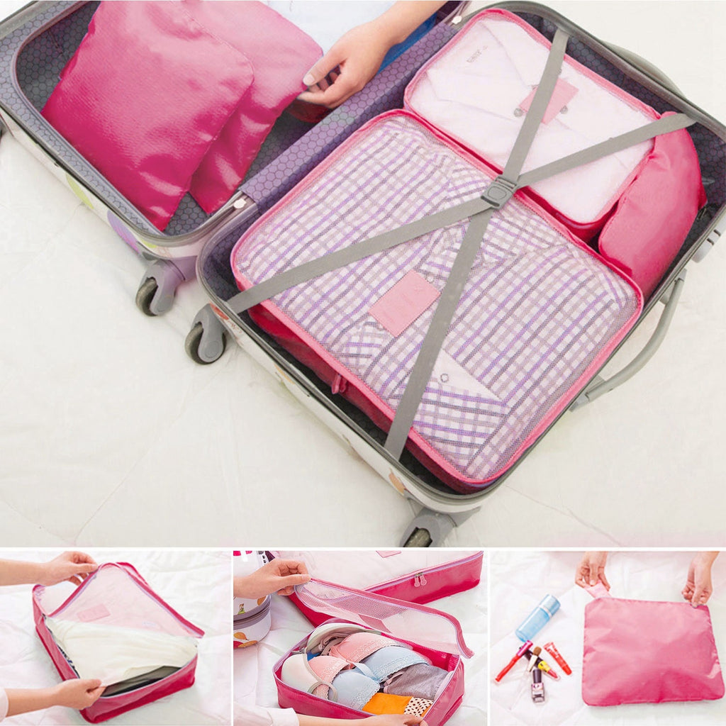 Compression Packing Cubes for Travel Luggage with 9-Piece Organizer Set For Suitcase - Image 9