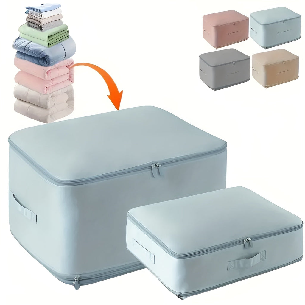 Compression Storage Bag with Zippered Garment for Collapsible Zip Lock Design - Image 8