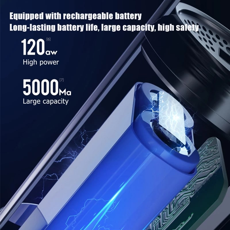 Cordless Handheld Car Vacuum Cleaner with Hepa Filter Retractable Handle and Mini Portable Design - Image 3