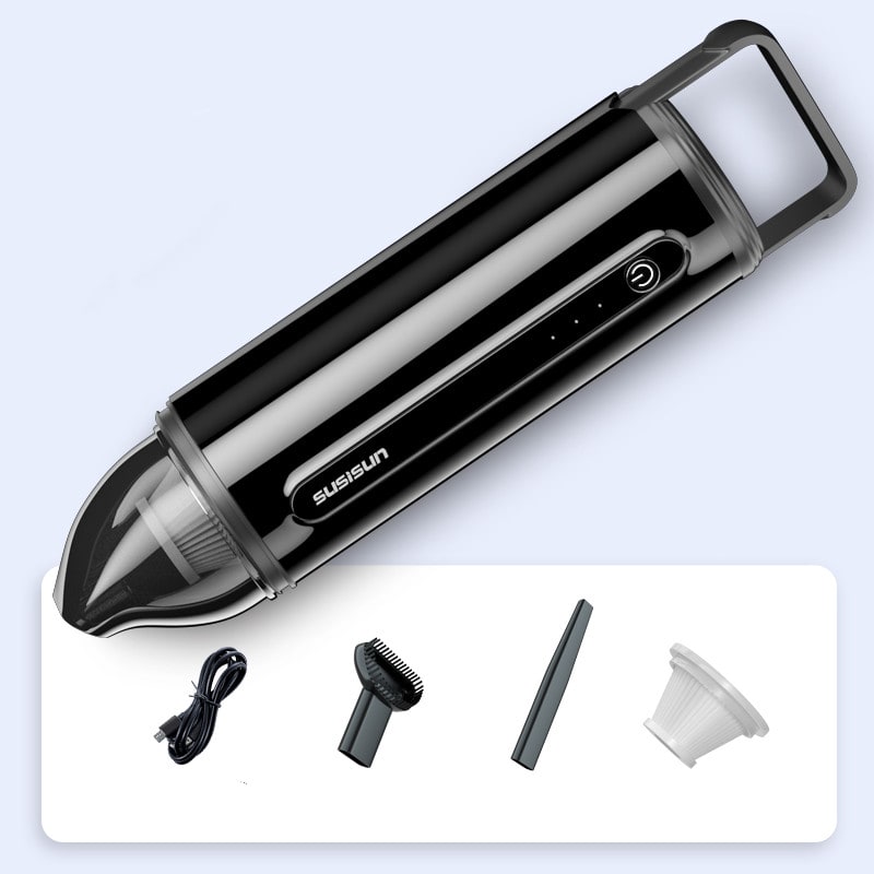 Cordless Handheld Car Vacuum Cleaner with Rechargeable Battery and Retractable Handle - Image 5