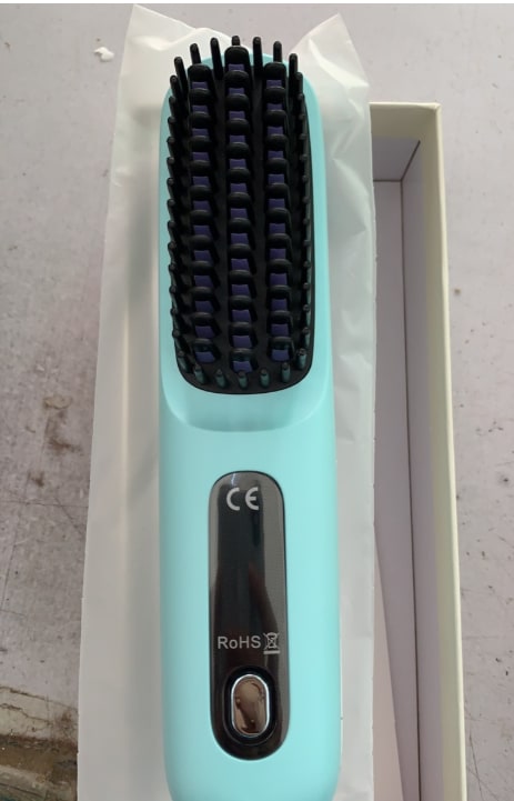 Cordless Portable Hair Straightener Brush with Heated Bristles USB Charging and Travel Pouch - Image 32
