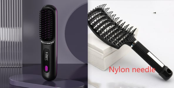 Cordless Portable Hair Straightener Brush with Heated Bristles USB Charging and Travel Pouch - Image 39