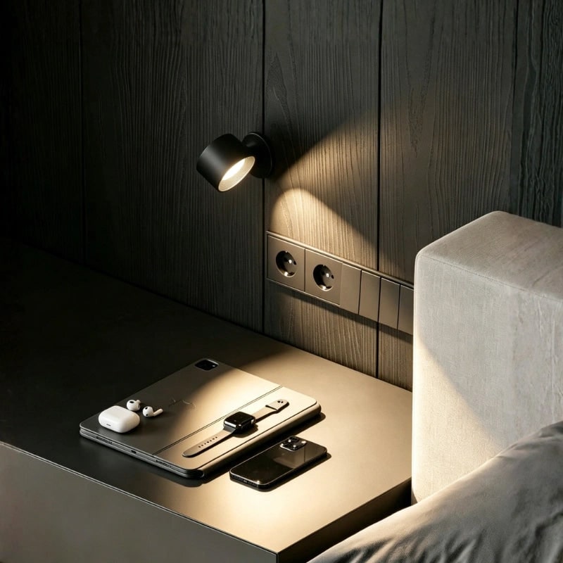 Cordless Wall Sconce Magnetic Battery Powered Rechargeable Adjustable LED Spotlight - Image 3