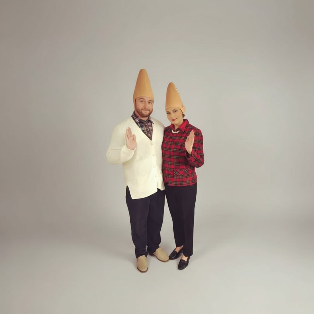 Costume Mask Alien Conehead with Molded Ears and Forehead Wrinkles Latex Headpiece - Image 7