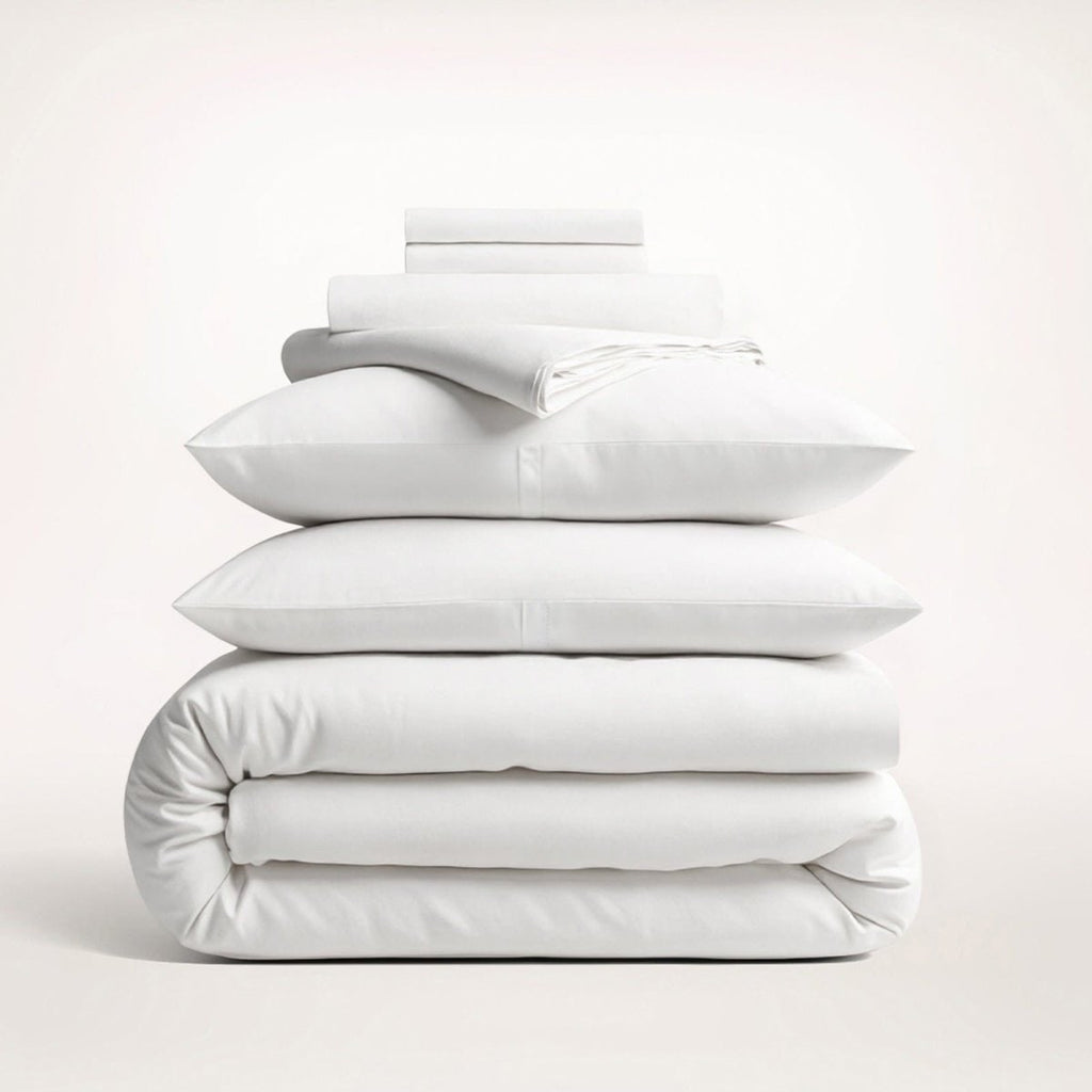 Cotton Duvet Cover Set with Pillowcases Sateen Finish for King and Queen Sizes Bedding - Image 4