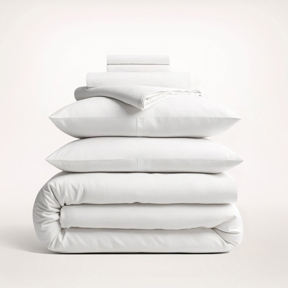 Cotton Duvet Cover Set with Pillowcases Sateen Finish for King and Queen Sizes Bedding - Image 4