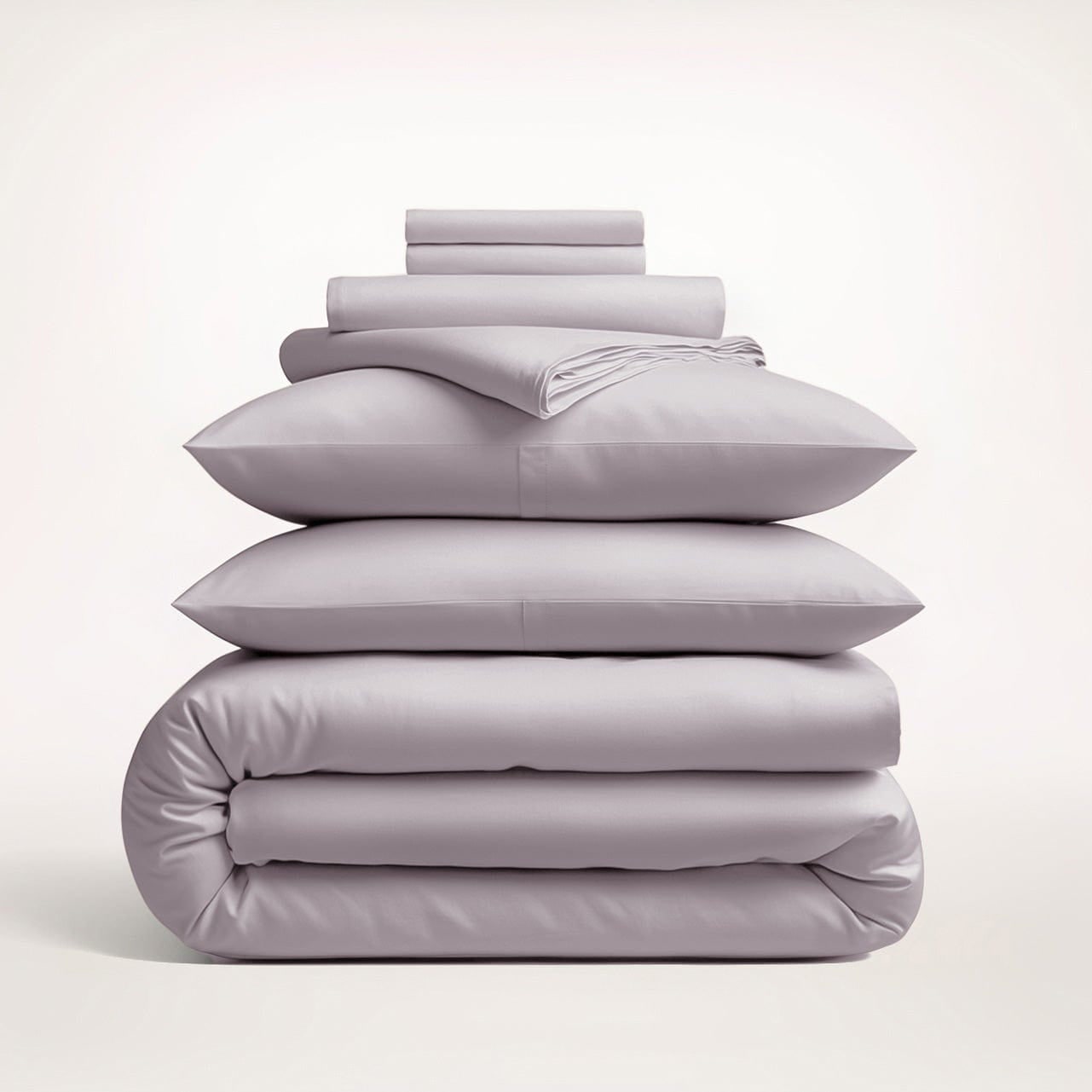 Cotton Duvet Cover Set with Pillowcases Sateen Finish for King and Queen Sizes Bedding - Image 8