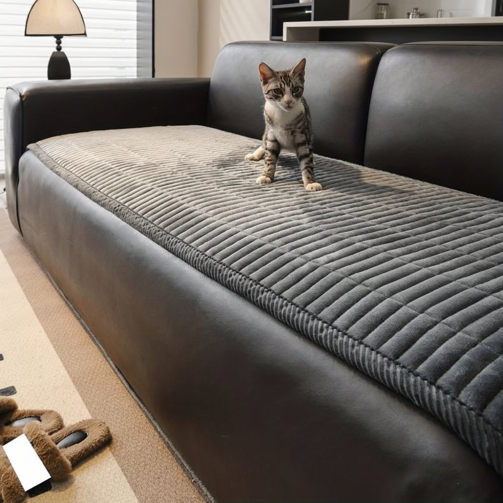 Couch Cover Sofa Seat Cushion Protector Quilted Plush Padded Waterproof Dogs - Image 5