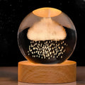 Crystal Ball Lamp Night Light USB Powered 3D Engraved Glass Wooden Base - Image 17