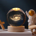 Crystal Ball Lamp Night Light USB Powered 3D Engraved Glass Wooden Base - Image 2