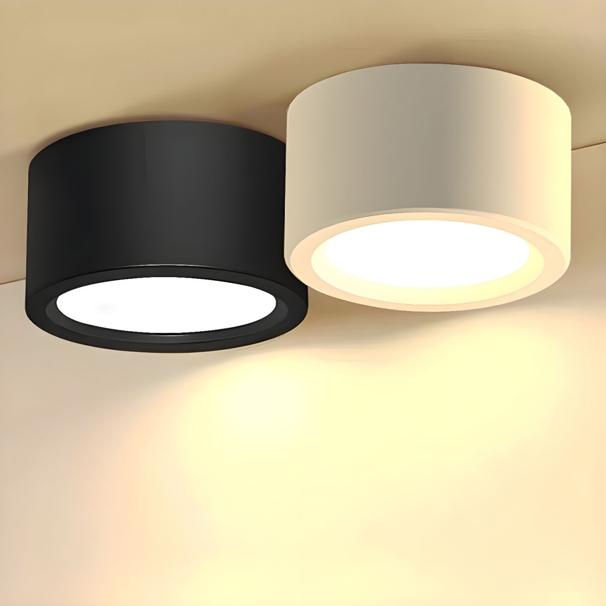Cylinder Ceiling Light Surface Mount Flush Metal LED Downlight - Image 2