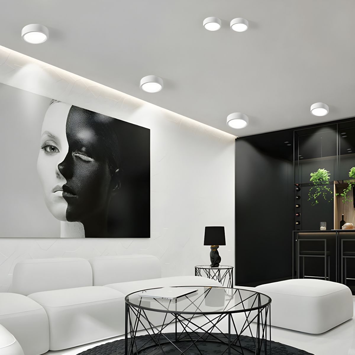Cylinder Ceiling Light Surface Mount Flush Metal LED Downlight - Image 3