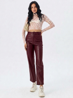 Noctra Faux Leather Pants