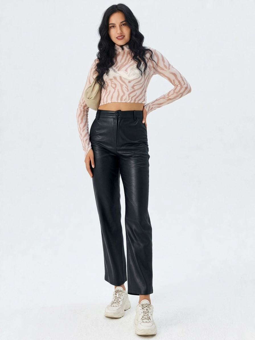 Noctra Faux Leather Pants