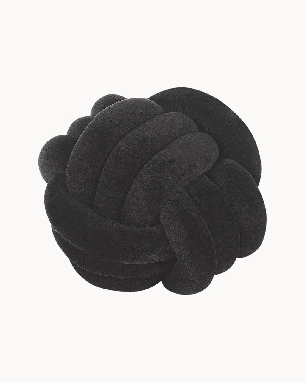 Mint Green, Light Grey & Black Decorative Velvet Knot Pillow