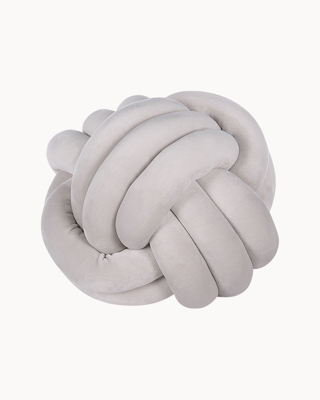 Mint Green, Light Grey & Black Decorative Velvet Knot Pillow