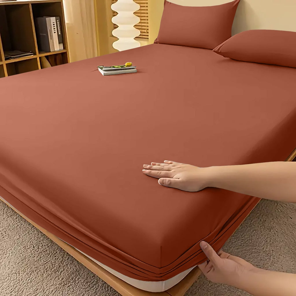 Deep Pocket Fitted Bed Sheet with Cooling Wrinkle-Resistant Design and Elasticized Corners - Image 11