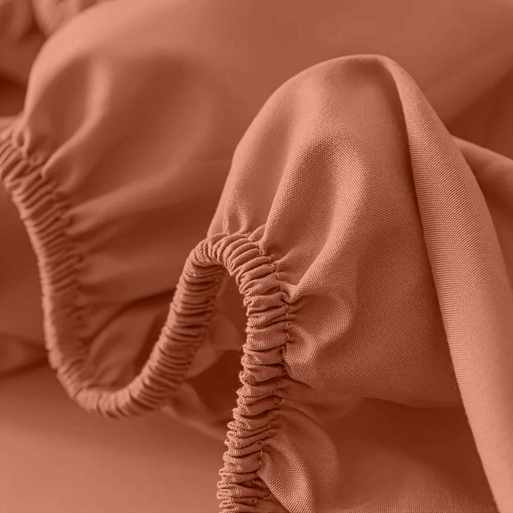 Deep Pocket Fitted Bed Sheet with Cooling Wrinkle-Resistant Design and Elasticized Corners - Image 12