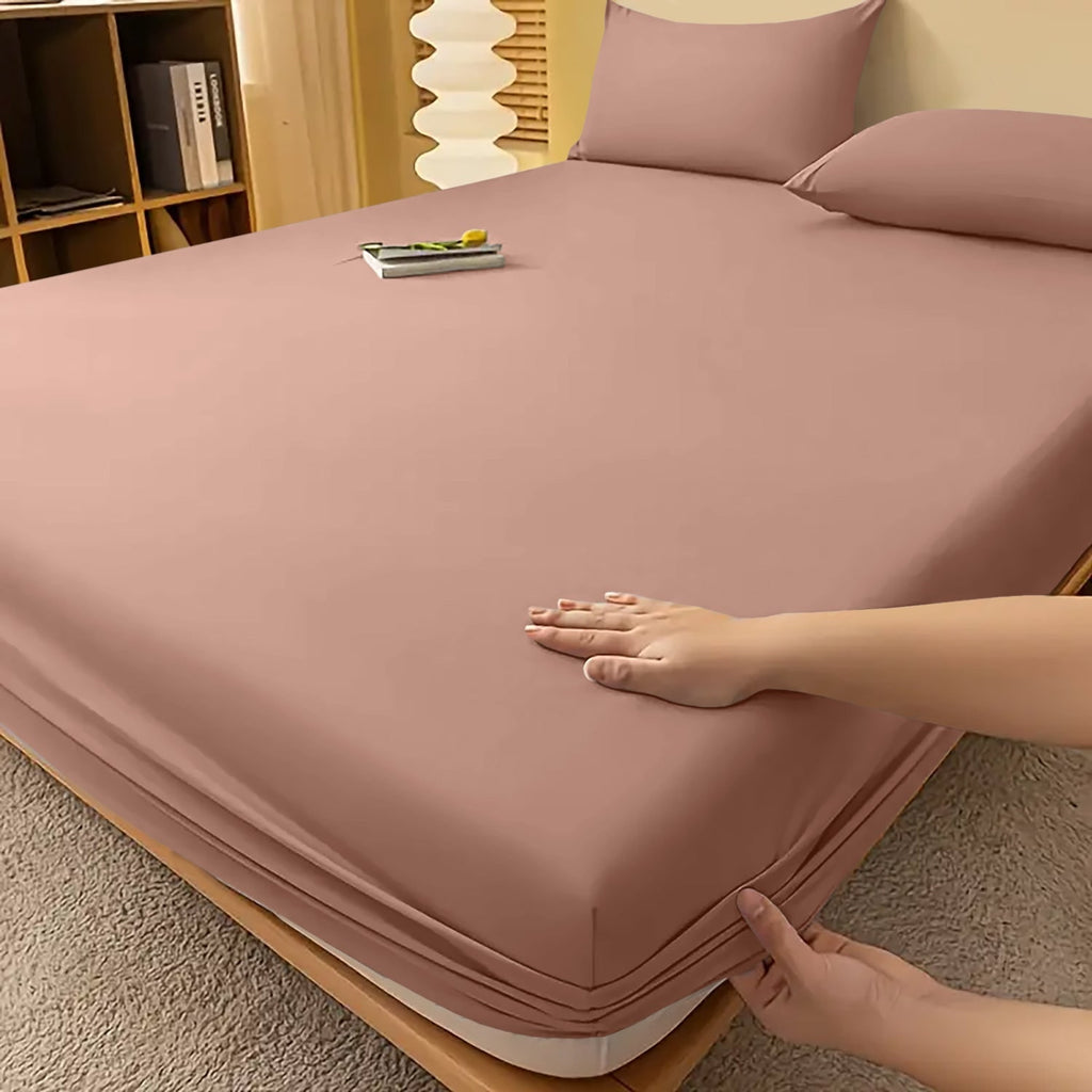 Deep Pocket Fitted Bed Sheet with Cooling Wrinkle-Resistant Design and Elasticized Corners - Image 15