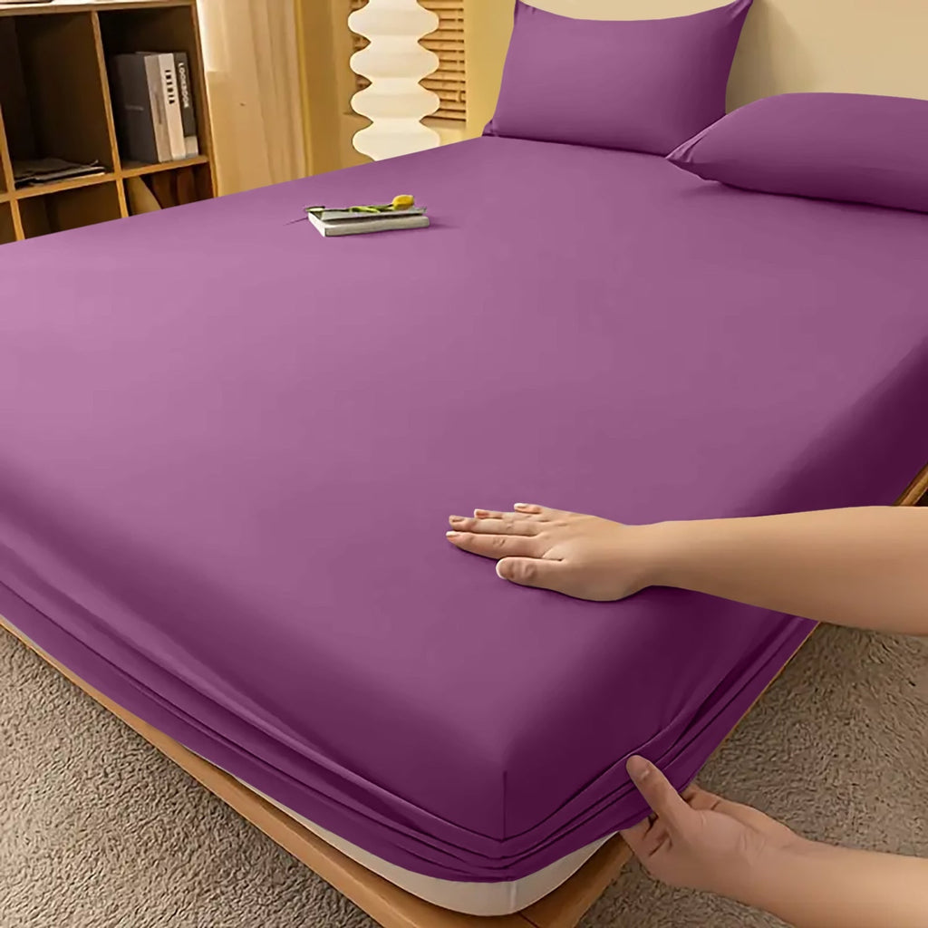 Deep Pocket Fitted Bed Sheet with Cooling Wrinkle-Resistant Design and Elasticized Corners - Image 17