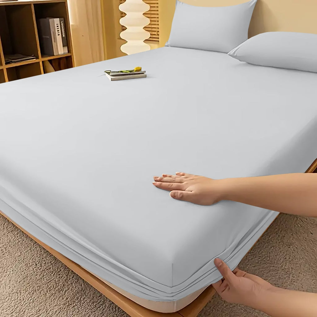 Deep Pocket Fitted Bed Sheet with Cooling Wrinkle-Resistant Design and Elasticized Corners - Image 27