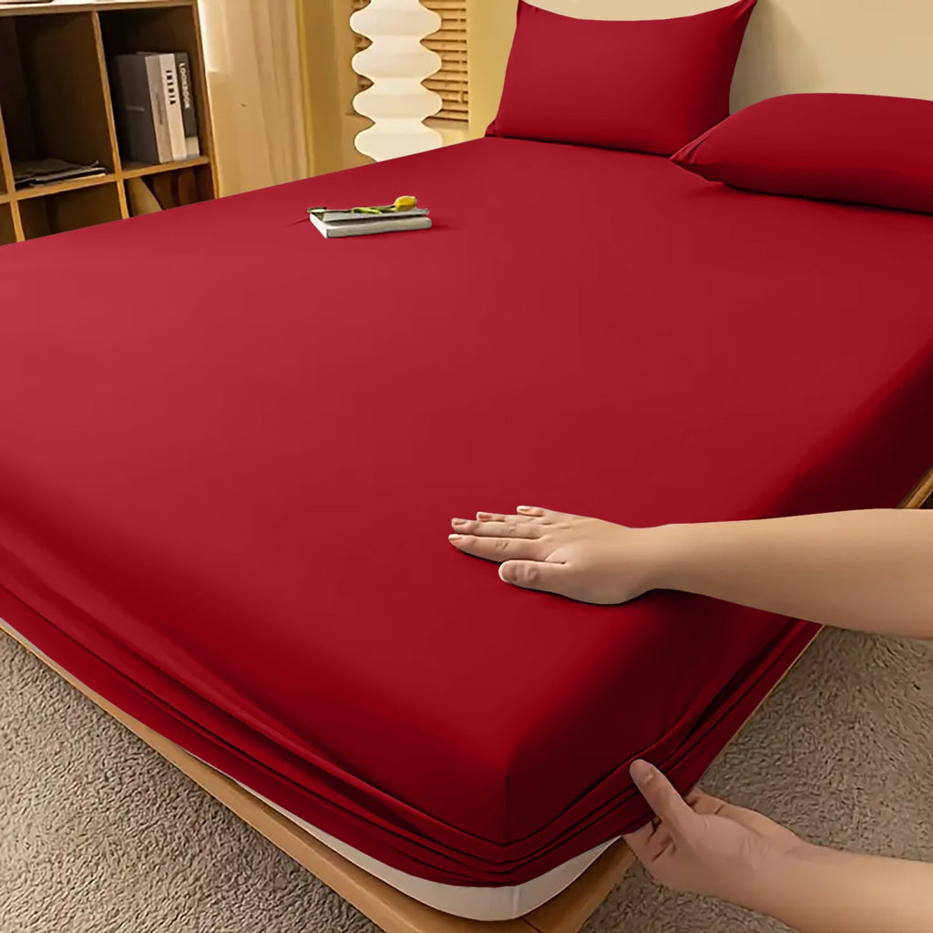 Deep Pocket Fitted Bed Sheet with Cooling Wrinkle-Resistant Design and Elasticized Corners - Image 40