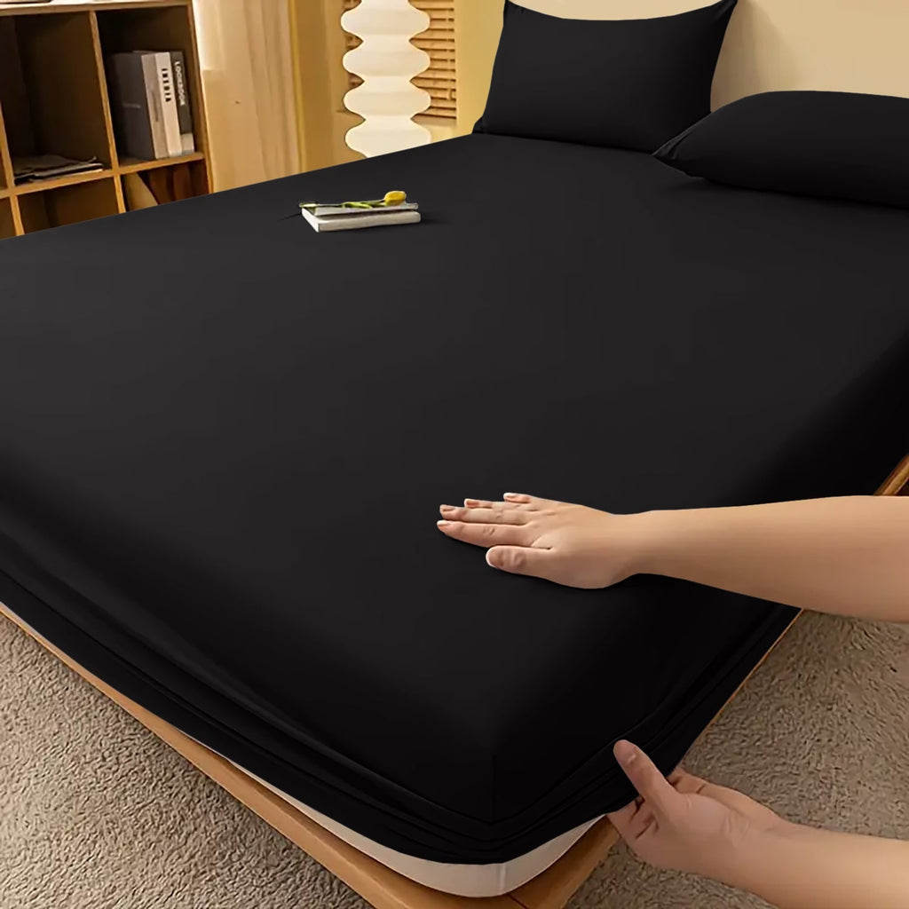 Deep Pocket Fitted Bed Sheet with Cooling Wrinkle-Resistant Design and Elasticized Corners - Image 5