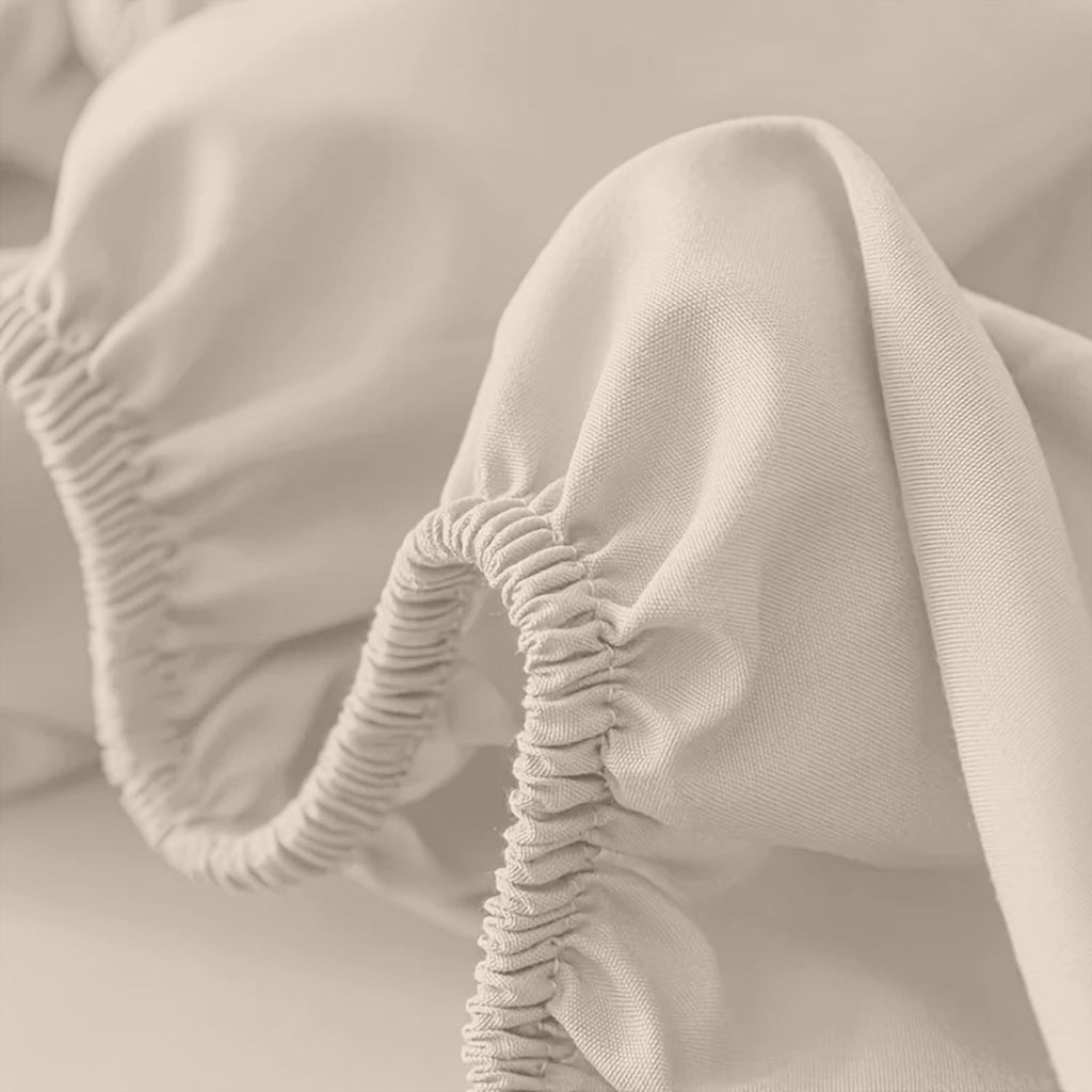 Deep Pocket Fitted Bed Sheet with Cooling Wrinkle-Resistant Design and Elasticized Corners - Image 8