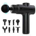 Deep Tissue Massage Gun Interchangeable Heads Electric Portable Handheld Black - Image 7