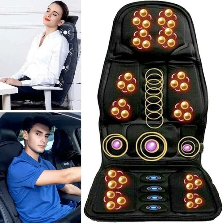 Desk Chair Massage Seat Cushion with Heat 8 Modes and Remote for Car and Office - Image 1