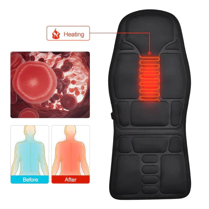 Desk Chair Massage Seat Cushion with Heat Vibration and Remote for Car and Office - Image 5